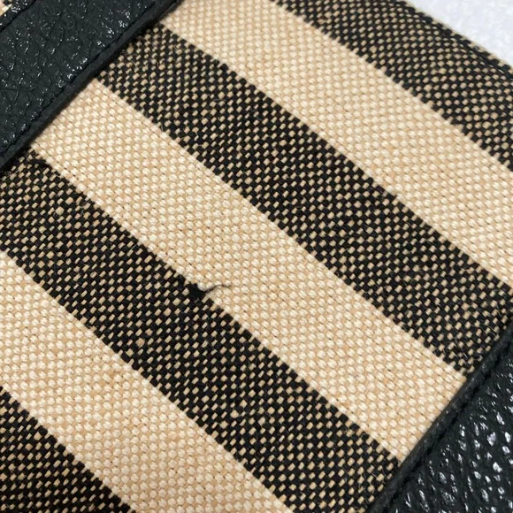 Striped Black and Tan Women's Handbag - Picture 10 of 10